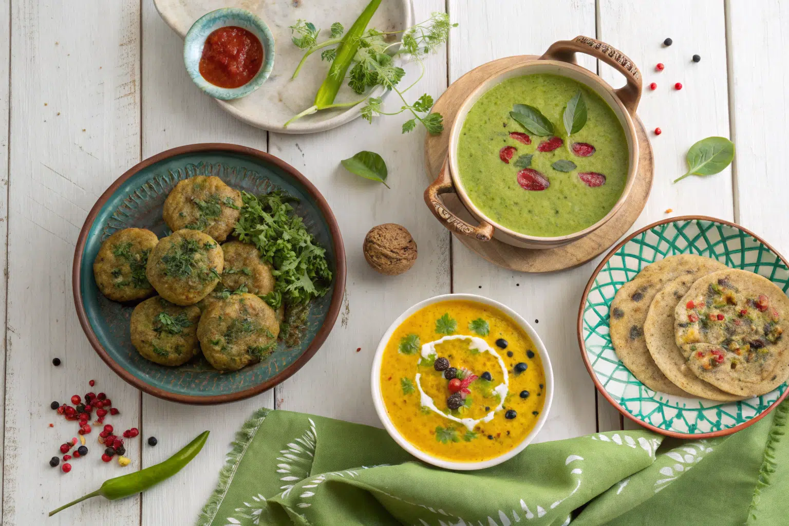 moringa recipes including smoothies, curry, and snacks