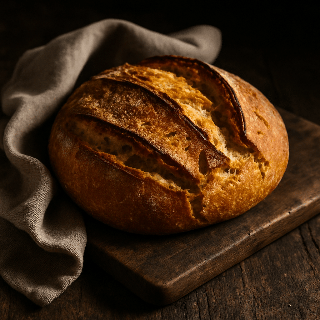 No Knead Gluten Free Bread rustic loaf