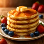 Simple and delicious pancake recipe for two with fresh berries