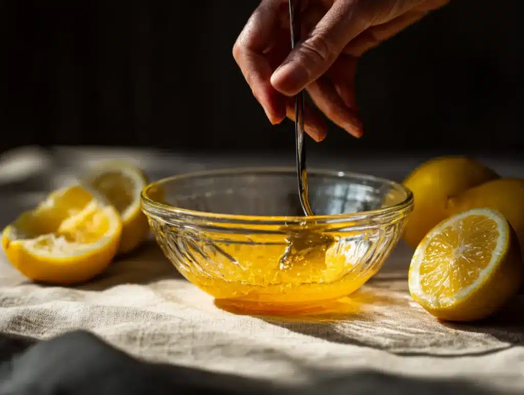 Gelatin diet recipe for weight loss lemon juice mixing process