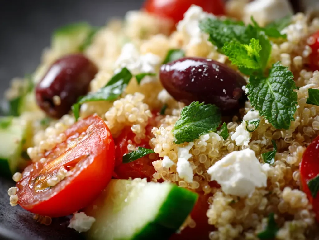 Wegovy Recipes for Weight Loss - Mediterranean quinoa salad snack