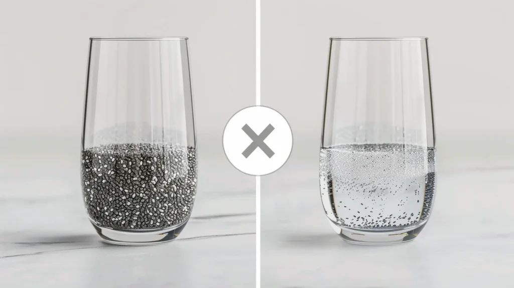side effects of chia seed water common mistakes clumping versus proper mixing