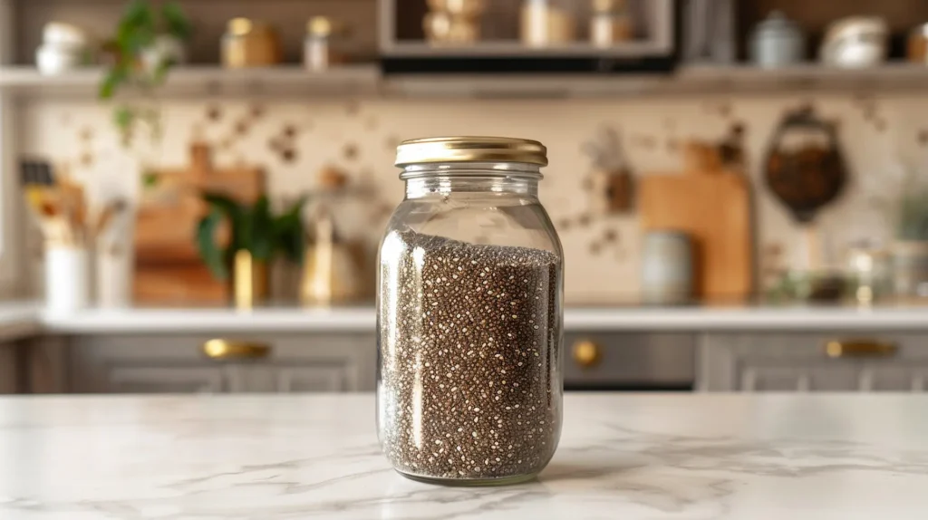 how to make chia seed water overnight in mason jar for meal prep