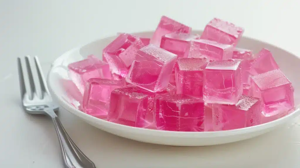 dr oz pink gelatin recipe chilled into cubes for weekly meal prep weight loss