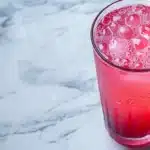 dr oz pink gelatin recipe in clear glass with cranberry juice for weight loss