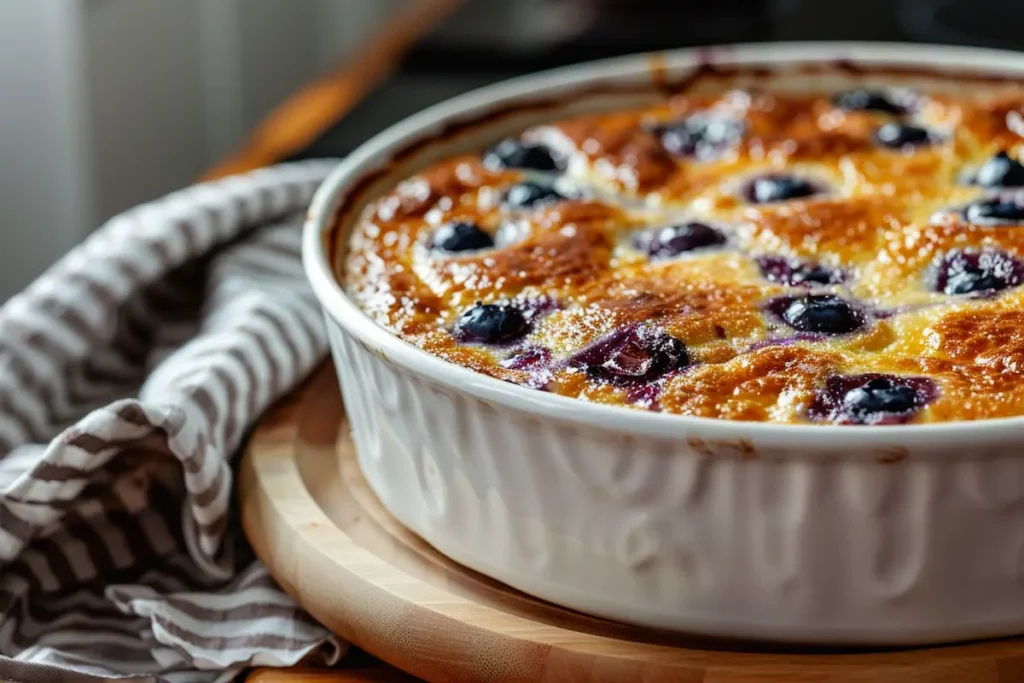 golden-brown-blueberry-cottage-cheese-breakfast-bake-fresh-oven-puffy