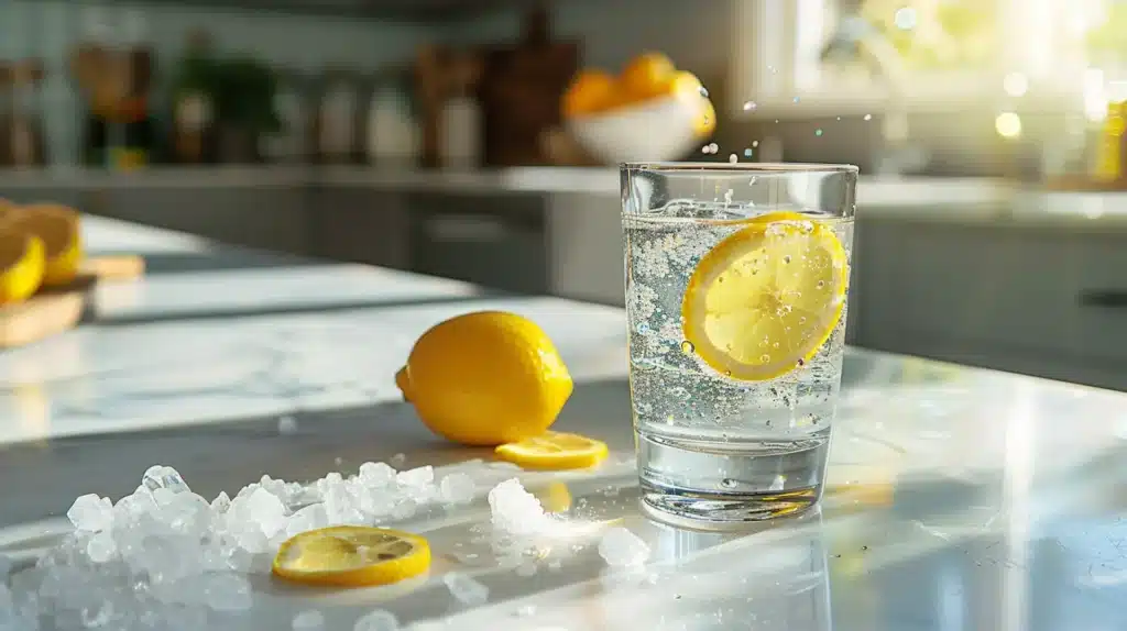 baking soda trick for men morning tonic with lemon and celtic salt