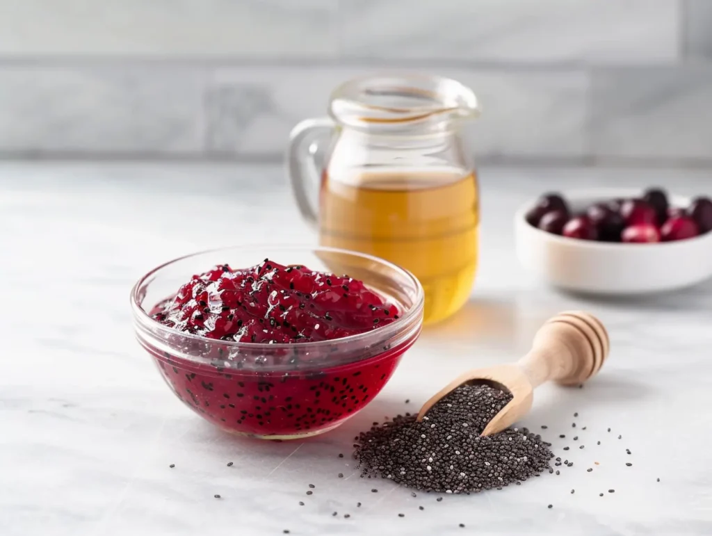 chia-jello-recipe-ingredients-chia-seeds-juice-honey