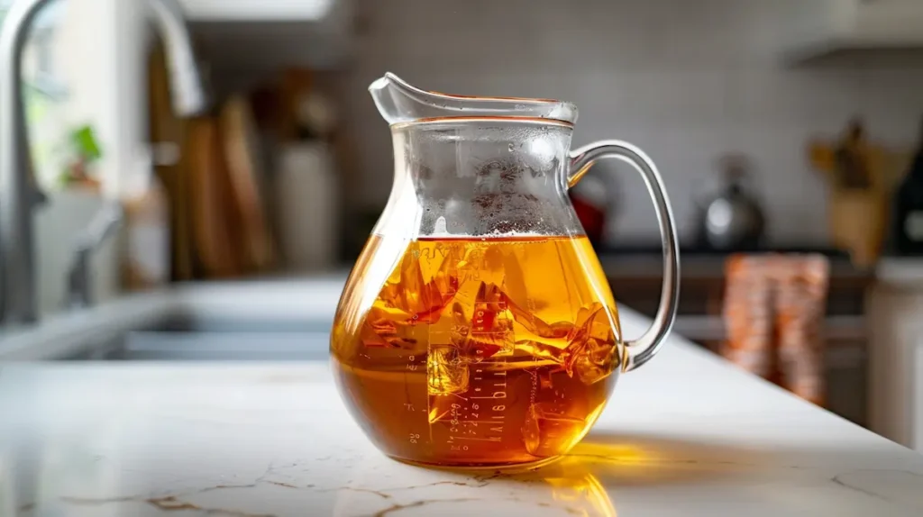 Costa Rican tea batch preparation in glass pitcher for convenient weekly weight loss routine in 2026