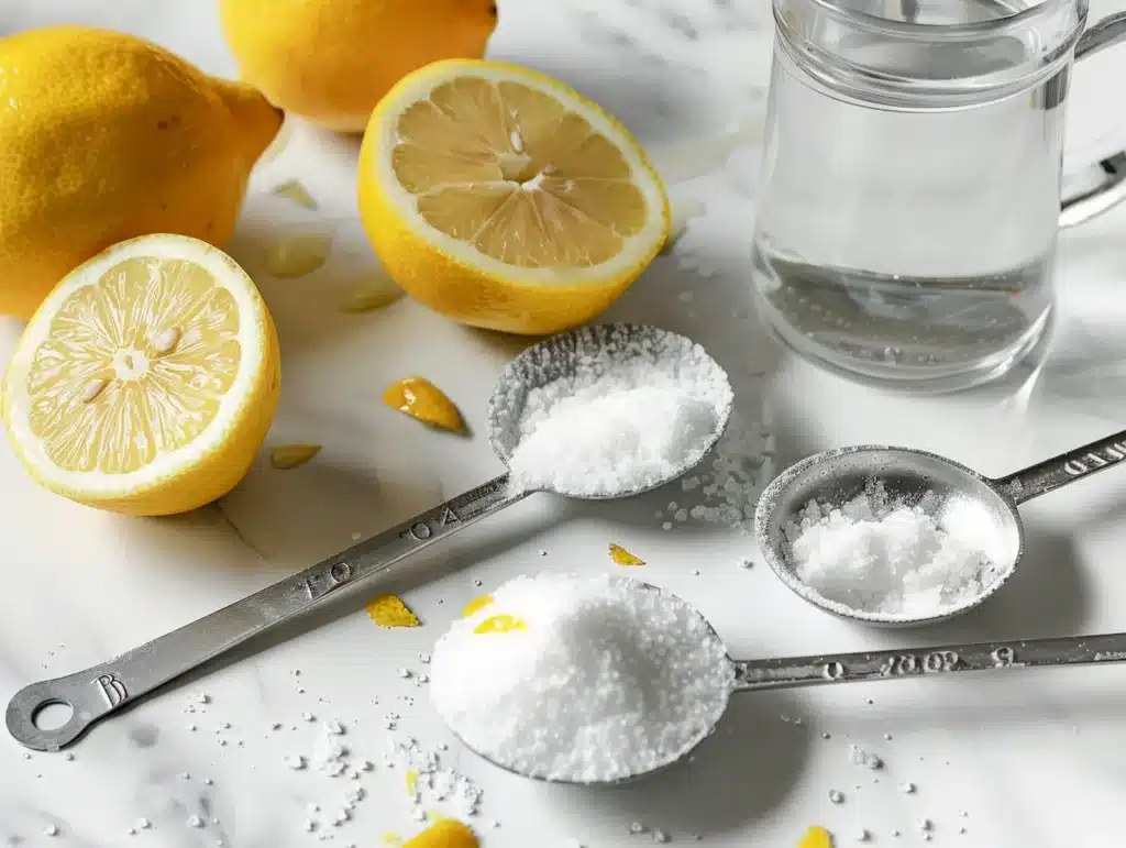 baking soda trick for men ingredients including salt and fresh lemon juice