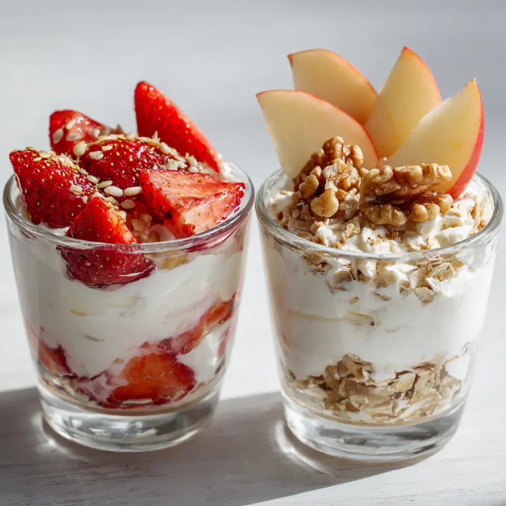 90-30-50-meal-plan-snack-ideas-greek-yogurt-cottage-cheese 90 30 50 meal plan snack ideas greek yogurt with berries and cottage cheese with walnuts