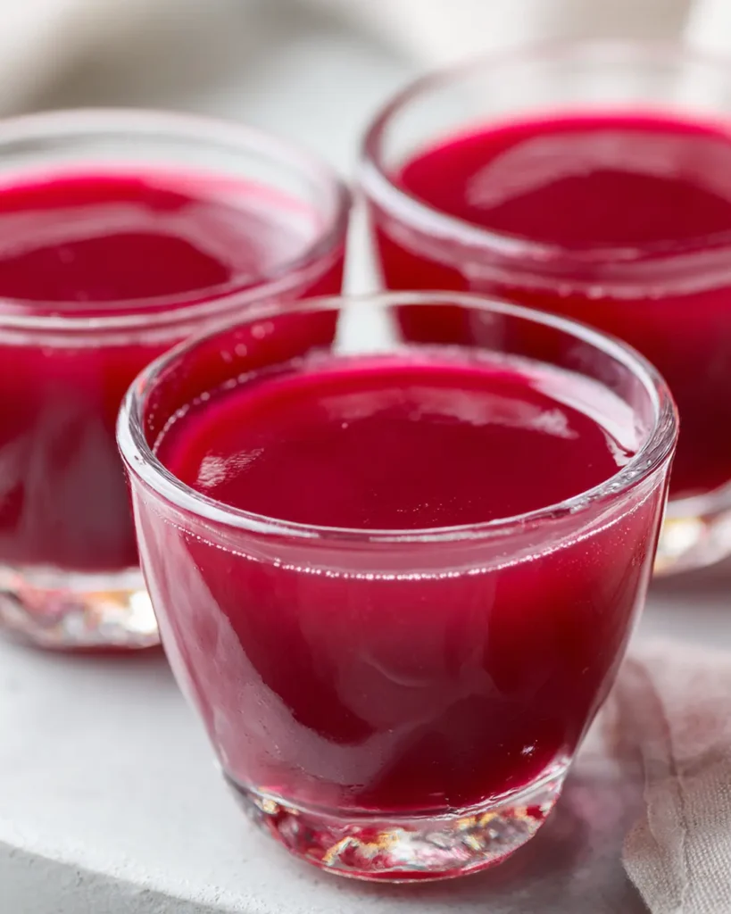 set fluffy jello recipe protein cups with Greek yogurt ready to eat after refrigerating 2 hours