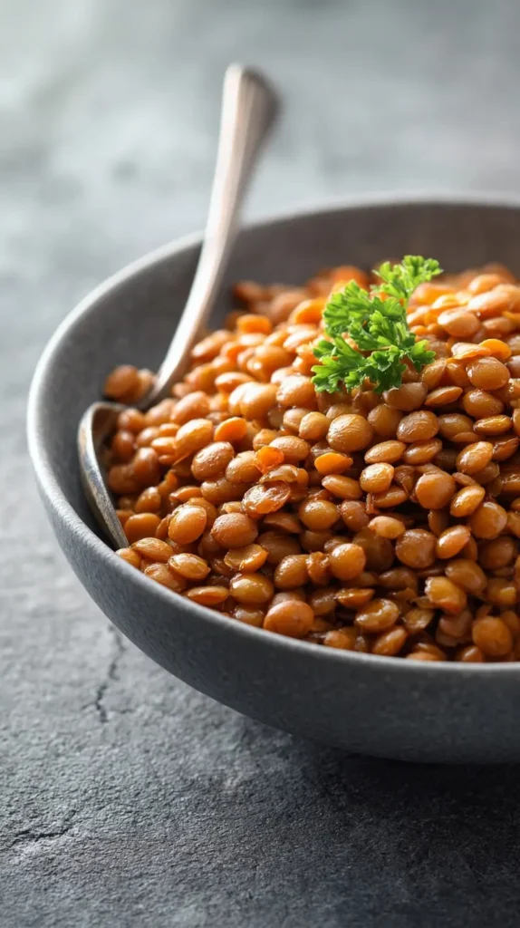 foods to lower blood sugar lentils in a bowl high fiber protein