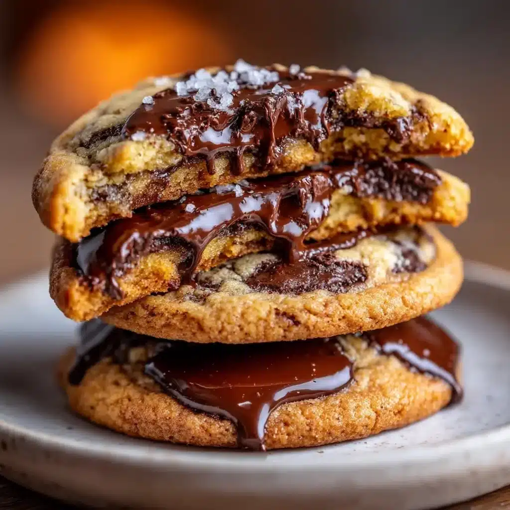 pookies recipe golden soft pancake cookies with melted chocolate close-up