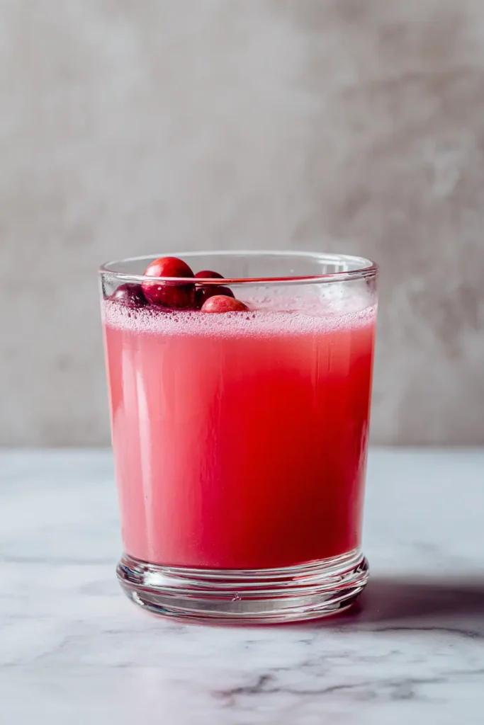 what is the gelatin trick gelatide is based on tall pinterest image of pink gelatin drink on white marble with natural light