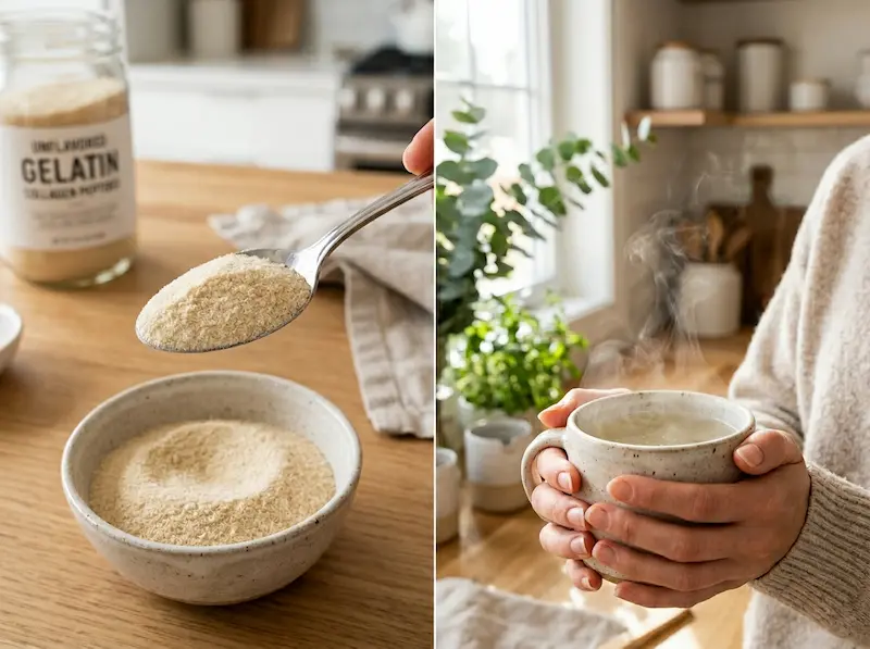 What Are the 3 Ingredients in the Gelatin Trick 2 Pin this guide for the 3 ingredient gelatin trick pre meal drink