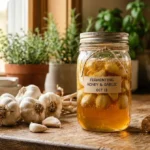 dr william li honey recipe fermented garlic and raw honey jar