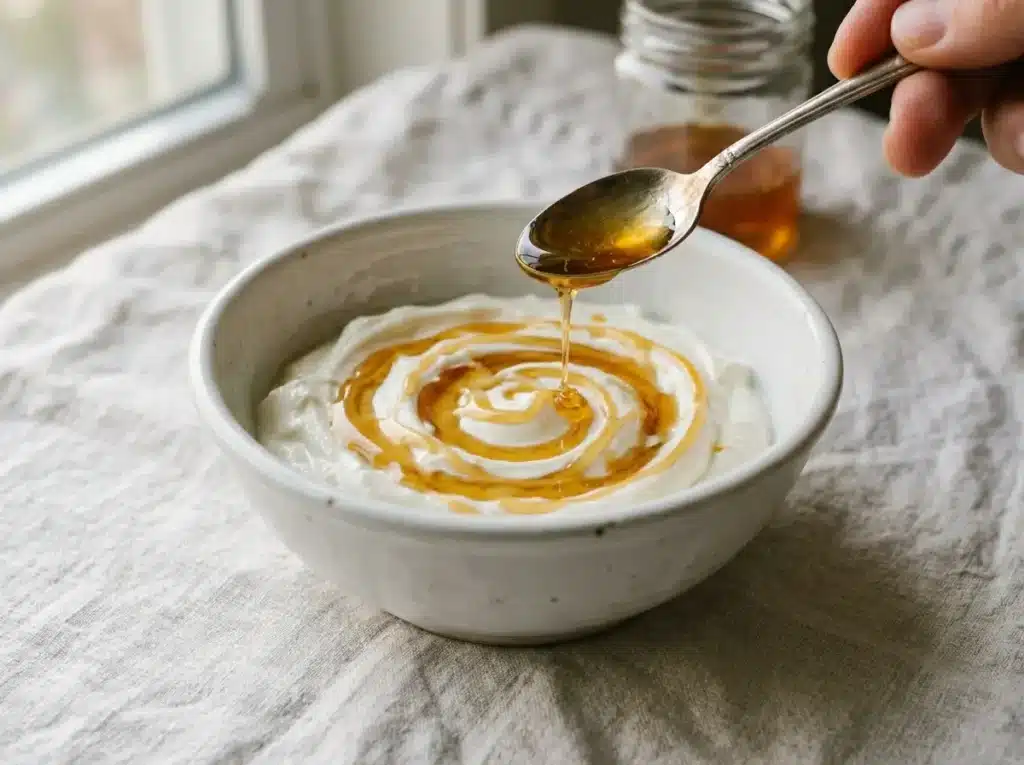 neuro honey blend mixed into yogurt for daily brain boost