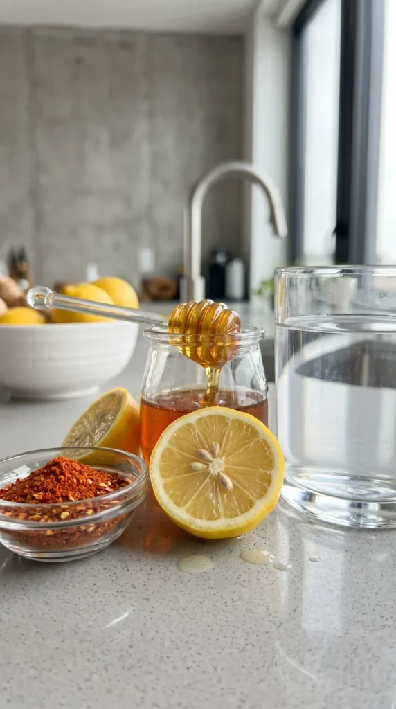 Cayenne Pepper Trick - Ingredients cayenne pepper trick ingredients lemon honey