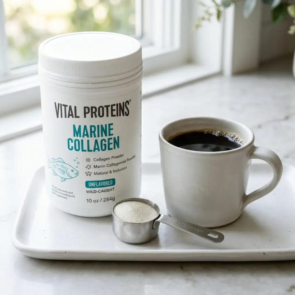 Daily setup for the Jillian Michaels collagen hack.