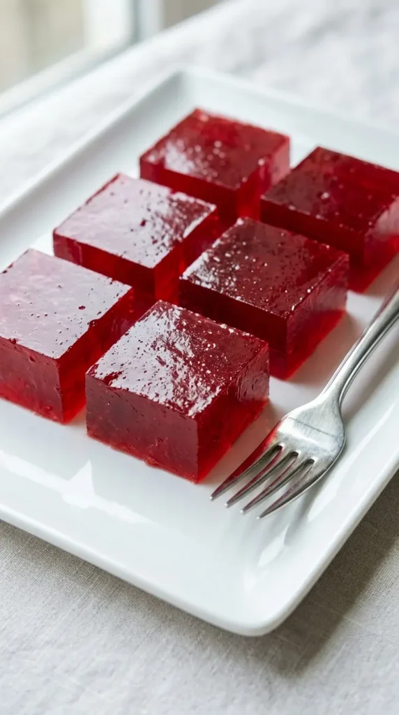 Tart cherry gelatin recovery shot Pinterest pin.