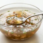 Horse jelly in a modern glass bowl with a clean minimalist presentation.
