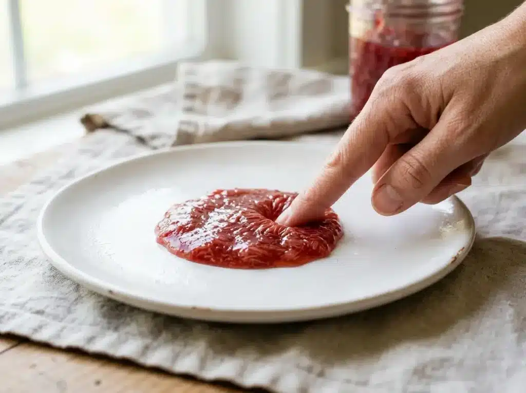 Rhubarb Jam Recipe: The 3 Ingredient Method That Actually Sets 6 Sealed jars of rhubarb jam cooling on a towel
